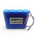 7.2V 7.4V 2s2p 18650 6800mAh Rechargeable Lithium Ion Battery Pack with PCM and Connector